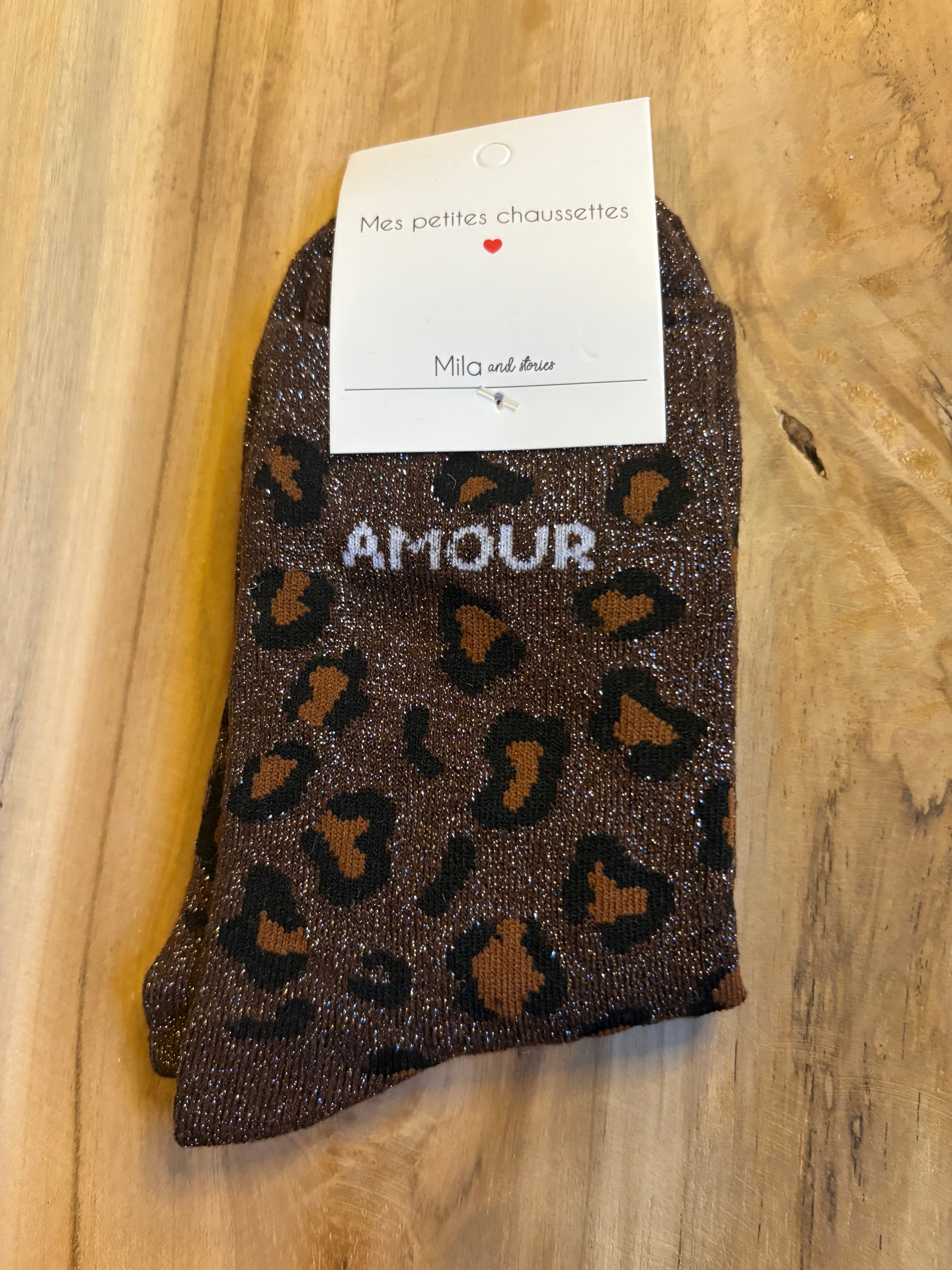 Chaussettes fantaisie "AMOUR"