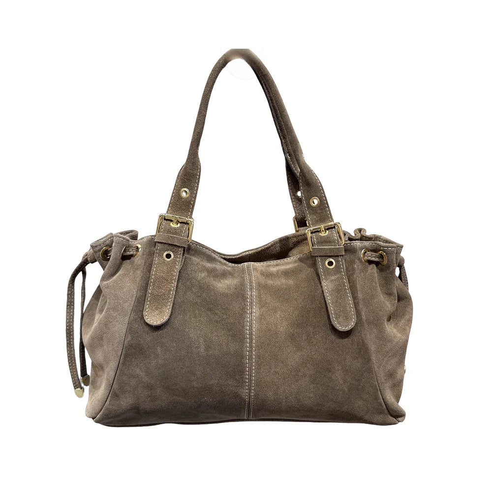 Sac cuir suédé LACET large Louisa Lee